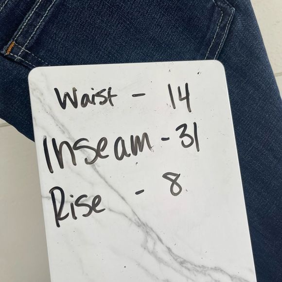 Eileen Fisher Organic Cotton Blend Dark Wash Jeans - Picture 4 of 6